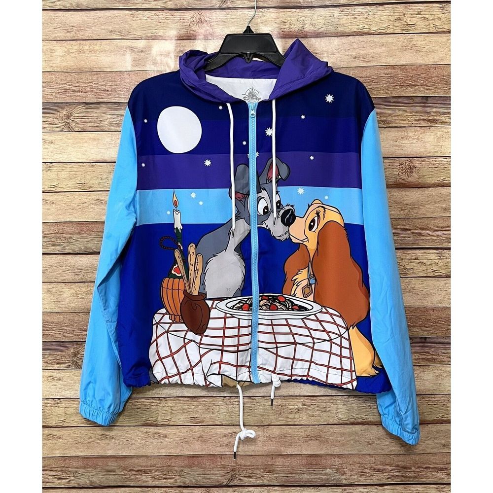 Disney Parks Lady and the Tramp Belle Notte All over Design windbreaker XL